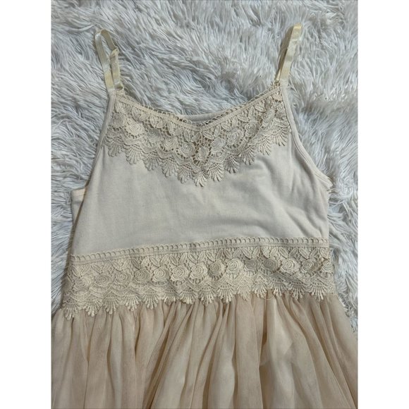 Zunie Girls Light Pink Any Occasion Sleeveless Size 16 Tulle Mesh Princess Dress - Picture 2 of 4